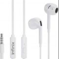 Infinix Earphone Model XH01 1200mm White Wired Earphone.
