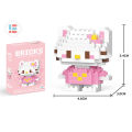 Sanrio Hello Kitty Building Blocks Melody Cinnamoroll Kuromi Mini Action Figures Blocks Assemble Toys Bricks Kids Birthday Gifts MuXiaRe. 