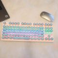 Korean Keycaps Hangul Low Profile 104 Key Universal Round Key Cap PBT for Cherry MX Mechanical Keyboard Backlit High-Quality. 