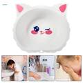 Small Wash Basin Newborn Wash Basin Washing up Basin for Picnic RV Traveling white cat. 