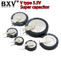 5.5V Super Capacitor 0.1F 0.22F 0.33F 0.47F 1F 1.5F 4.0F V-type C-type H-type New And Original Button Farad Capacitor. 