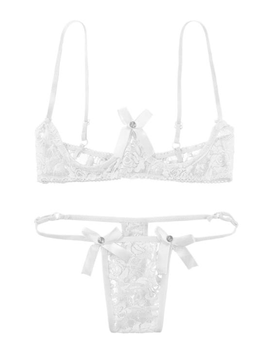 Women%20Open%20Cup%20Bra%20Top%20Cupless%20Exposed%20Underwired%20Bra%20wcheerfulith%20G-string%20See%20Through%20Sheer%20Lace%20Exotic%20Lingerie%20Set%20-%20Image%203