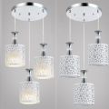 【Toy life hall】OIMG Heads Modern Crystal Petal Ceiling Light Led Pendant Lamp Dining Room Living Room Chandeliers E27 Bulb. 
