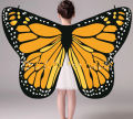 Butterfly Wings Shawl Cape Fairy Dance Clothing Nymph Pixie Costume For Girls Adults Orange Festival Party Prop Colorful Rainbow. 