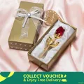 Valentines Day Gift Crystal Glass Rose Artificial Flower Rod Rose Flower for Girlfriend Wedding Gifts for Guest. 