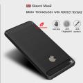 Carbon Fiber Case For Xiaomi Mi Max 2 - Luxury Stylish Rubber Silicone Armor Designed Shockproof Flexible Camera Bumper Protective TPU Back Cover - Camera - Phone (Back Case Cover For Smartphone).