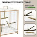 7Pcs Natural Wooden Bird Perch Set – Parrot Perch Toys, Wooden Perch Swing, Cage Accessories for Budgies, Cockatiels, Lovebirds, Finches, and Other Small to Medium Birds. 
