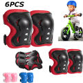 6pcs/set Kids Boy Girl Safety Helmet Knee Elbow Pad Sets Children Cycling Skate Bicycle Helmet Protection Safety Guard.