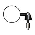1 Pair Wide Angle Round High Clear Glass Adjustable Motorcycle Handlebar Mirror Handlebar Flat Convex Rearview Mirror Scooter Ac.