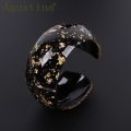 Fashion Acrylic Leopard Resin Bracelets For Women Colorful Bangles Resin Cuff Charms Bracelet Bohemian Punk Elegant Jewelry. 