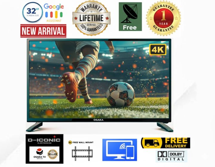 OSAKA%20Double%20Glass%204k%20Voice%20Control%20Smart%20DLED%20TV%20-%2032%20Inch%20-%20Black%20With%20Wall%20Mount%20Free%20with%201%20year%20Panel%20Guaranaty%20and%20Life%20time%20Service%20Warrnarty%20-%20Image%202