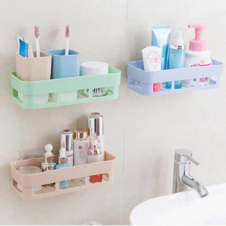 Bathroom Shelves Wall Mounted Plastic - Toothbrush Holder - bathroom corner shelf