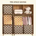 Non-Woven Fabric Storage Bag Window 110L/140L/180L Quilt Organizer Clothes Box for Household Moving Organizing Seasonal Storage Space Saving.