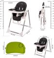 IVOLIA multi-function baby high chair better top sell plastic chair for baby. 