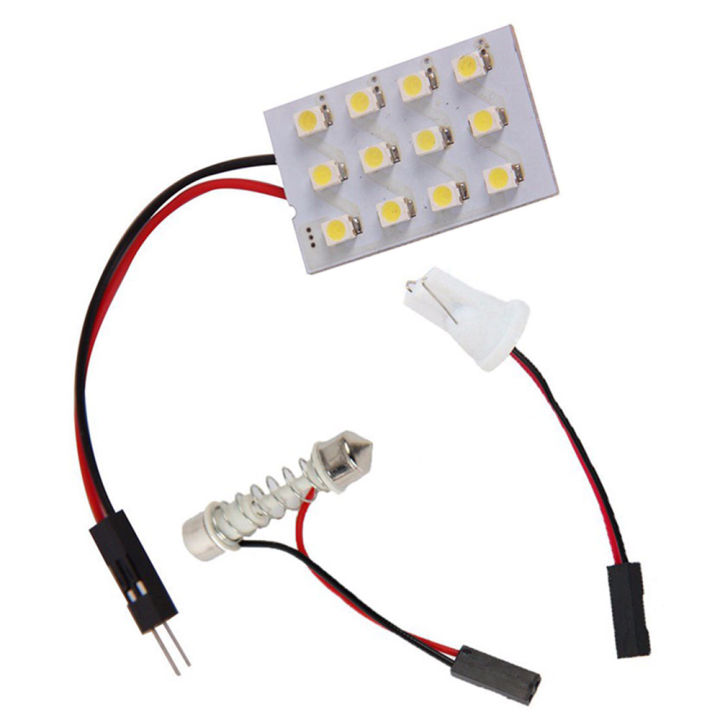 12 Smd Cob Led T10 4W 12V White Light Car Bulb