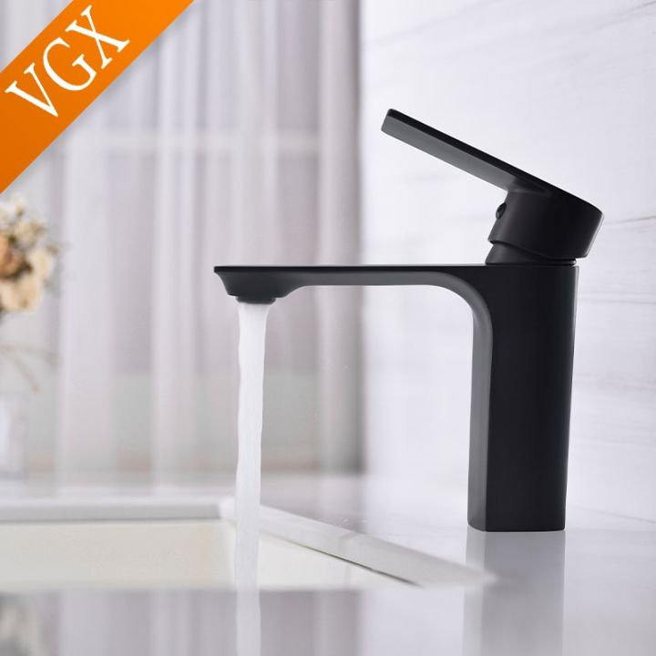 VGX%20Bathroom%20Faucets%20Matte%20Black%20Basin%20Mixer%20Sink%20Crane%20Faucet%20Gourmet%20Hot%20Cold%20Water%20Tap%20Washbasin%20Brass%20Single%20Hole%20Tapware%20-%20Image%205