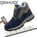 Winter high labor Safety shoes male steel Baotou anti break puncture proof work shoes,protective shoes.. 