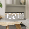 Multifunctional Electronic Clock Simple Multifunctional Big Screen Clock Alarm Clock Bedside Clock E.