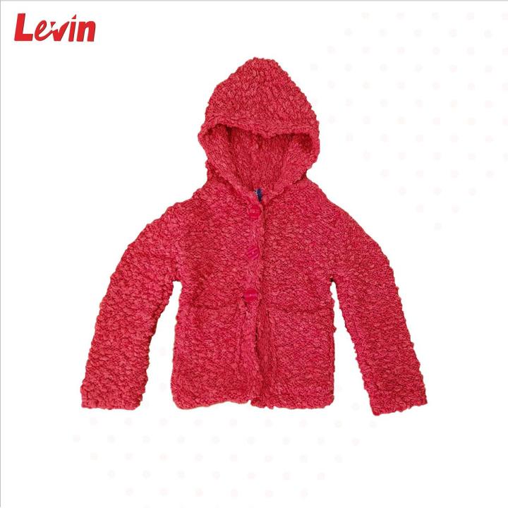 Baby Girls Toddler Hooded Jacket Fleece Hoodie Winter Warm Solid Color From Levin