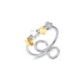 Personality Star Index Finger Rings Meaningful Fidget Spinner Rings Creative Pentagram Rotating Ring for Women Men.
