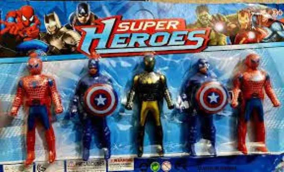 Avengers%204%20Super%20Hero%20Toy%20Set%20iron%20man%20hulk%20Spider-Man%20thanos%20captain%20america(5pcs)%20-%20Image%202