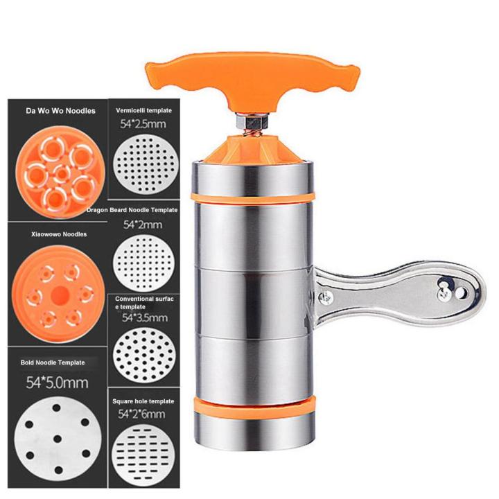 Stainless Steel Noodle Maker Manual Pasta Machine With 7 Press Molds -  Create Delicious Ravioli, Spaghetti, And Lasagna With This Manual Pasta  Machine | Daraz.com.bd