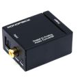 Digital to Analog Audio Converter RCA to SPDIF Optical Coaxial With 3.5mm Aux - Cable Protector.