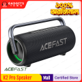 ACEFAST | K2 Pro | 120W Peak Portable Bluetooth 5.3 Speaker | 4 Drivers (2×3″ + 2×1.5″) + 2 Passive Radiators | 9600mAh ≈10H | IPX5 | TWS Stereo, DSP, RGB Lights | AUX/USB Playback | USB-C Charging | Outdoor Party Speaker. 