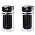 2X Portable Air Conditioner Home Mini Air Cooler Portable Air Conditioner for Office 6 Gears Wind Black White. 