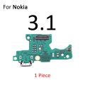 Charger USB Dock Charging Dock Port Board With Mic Microphone Flex Cable Repair Parts For Nokia 3.1 5.1 Plus 2.1 2 2.2 3 3.2 4.2 5.
