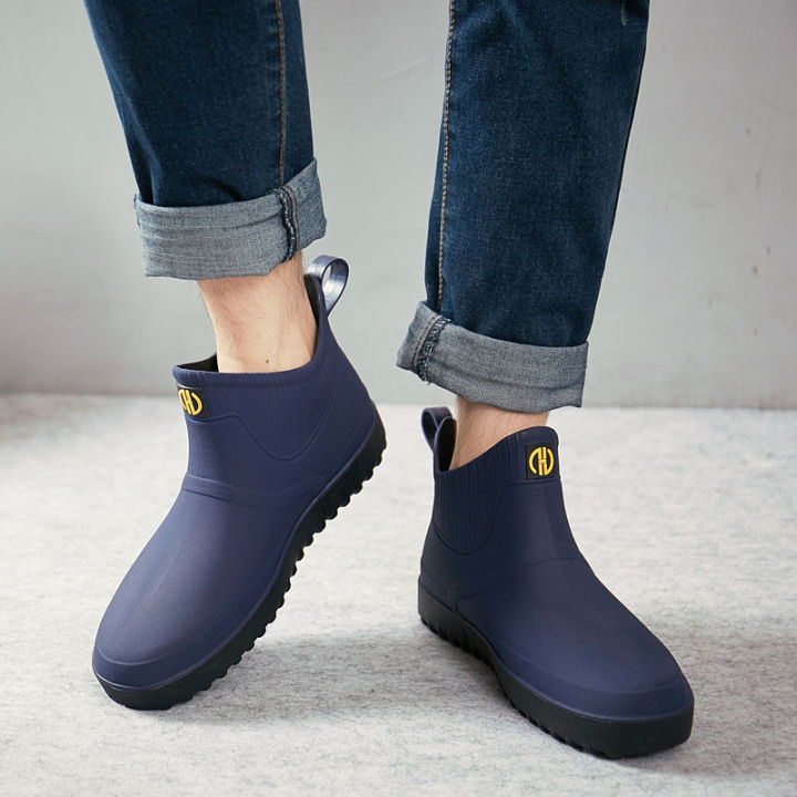 Cross%20border%20rain%20boots%20men's%20low-top%20rain%20boots%20short%20tube%20anti-slip%20car%20wash%20water%20shoes%20rubber%20shoes%20waterproof%20tide%20fashion%20anti-slip%20overshoes%20wholesale%20-%20Image%204
