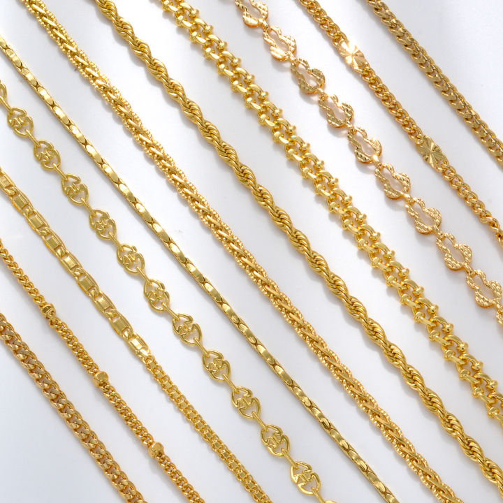 Popular%20various%20styles%20of%2018K%20gold%20plated%20jewelry%20minimalist%20hip%20hop%20Cuban%20Figaro%20chain%20twisted%20simple%20flat%20chain%20necklaces%20-%20Image%204