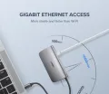 UGREEN CM179(40873) USB  Type C Multifunctional  Adapter (Gray) - USB Type C 9 in 1 Multifunctional Adapter - 5Gbps Data Transfer - 1 HDMI, 1 VGA, 1 Ethernet port, 3-port USB 3.0, TF SD card reader and 1 type c PD 3.0 charging port. 