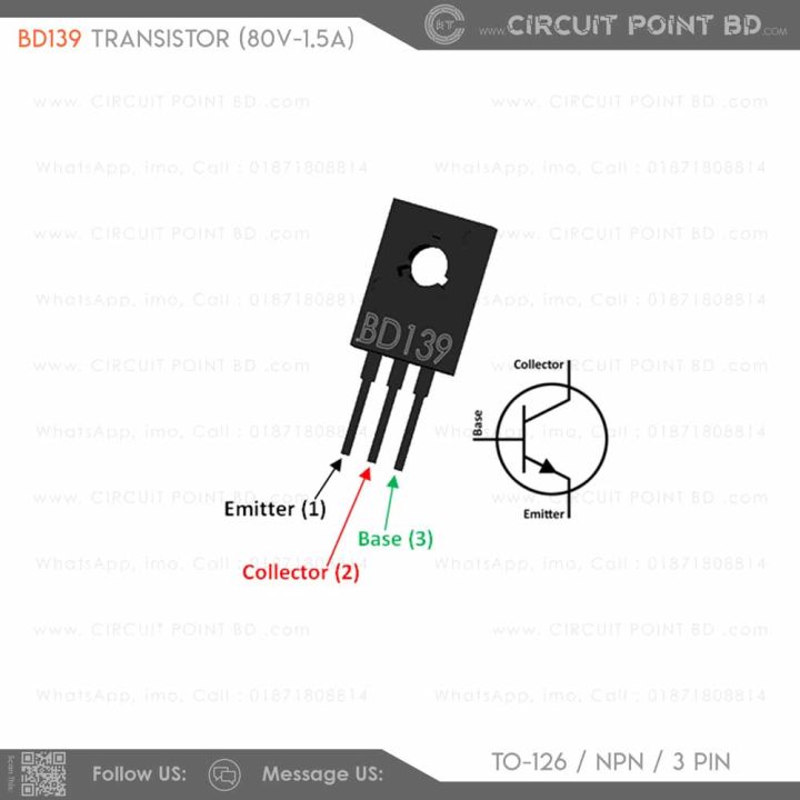 10%20Pcs%20-%20BD139%20NPN%20Power%20Transistor%20-%2080V%201.5A%2012.5W%20TO-126%20%7C%20General-Purpose%20Electronic%20Component%20-%20Image%202