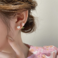 Back Hanging Tulip Earrings Trendy Look Enamel Finish Wedding Accessory  Studs Sweet Style Fashion Jewelry  Earrings for Bridal Wear Korean Fashion Women's Accessory Special Occasions Style Upgrade. 