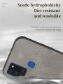Lenuo For Samsung Galaxy A21s Sheepskin Leather Shockproof Case Luxury Matte Back Cover.