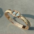 CNC High Version H Letter Pig Nose Enamel Love Home Bracelet Women's 18K Rose Gold 8 Character Buckle Couple Bracelet Men.