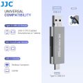 JJC USB 3.0 SD/ MicroSD Memory Card Reader Adapter with USB 2.0 Type-A/ Lightning/ USB 3.0 Type-C Port for iPhone MacBook Laptop.
