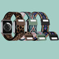 [autismaut] Applicable Apple Watch Watchband applewatch Leopard Pattern Strap Magnetic Watch-Buttom 18/20/22mm. 
