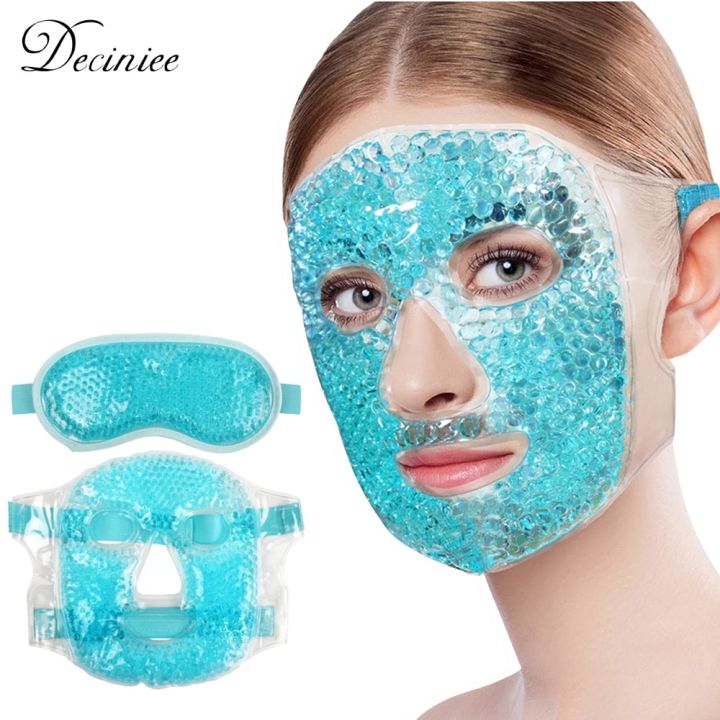 Ice Gel Mask Anti Aging Wrinkle Removal Relieve Fatigue Skin Firming Spa Hot Compress Cold Therapy Ice Pack Cooling Massage Tool