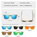 EZREAL Skateboard Wood Bamboo Sunglasses Polarized for Women Mens New Brand Designer Wooden Sun Glasses UV Protection Lens S3834.
