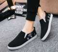 Eid New Shoes Collection Black Cotton Fabrics Sneaker Shoes Slip-Ons & Sneakers for Men C002. 