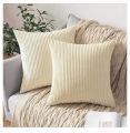 Microfiber Cussion Cushion Throw / Pillow/12X12 Inch White Set of 2 Cushion by LRB fashion.