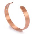 Vintage Red Copper Bangle for Women Ultra Powerful 3000 Guass Magnetic Energy 99.95% Pure Copper Cuff Bracelet Christmas Gift. 