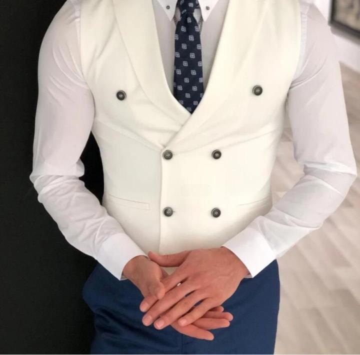 Men's%20Classic%20Double%20Breasted%20Suit%20Vest%20White%20Notch%20Lapel%20Waistcoat%20for%20Groomsmen%20for%20Wedding%20-%20Image%202