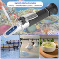 yieryi Handheld 0-100‰ Seawater Salinity Meter Sodium Chloride Concentration Refractometer. 