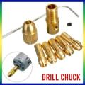 Mini Drill Chuck (0.5 to 3mm bit)- Golden Colour. 