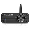 Douk Audio Mini Bluetooth 5.0 100W Power Amplifier HiFi Class D Stereo Digital Amp for Speaker Treble Bass Control - Black Tone Version. 