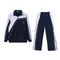 Shenzhen middle school uniform manufacturers spot wholesale spring, summer, autumn and winter four seasons new sports long-sleeved suit school uniforms. 