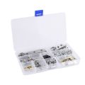 140 Pcs Photo Frame Hanging Hooks Kit, 9 Models Hooks with Screws. 